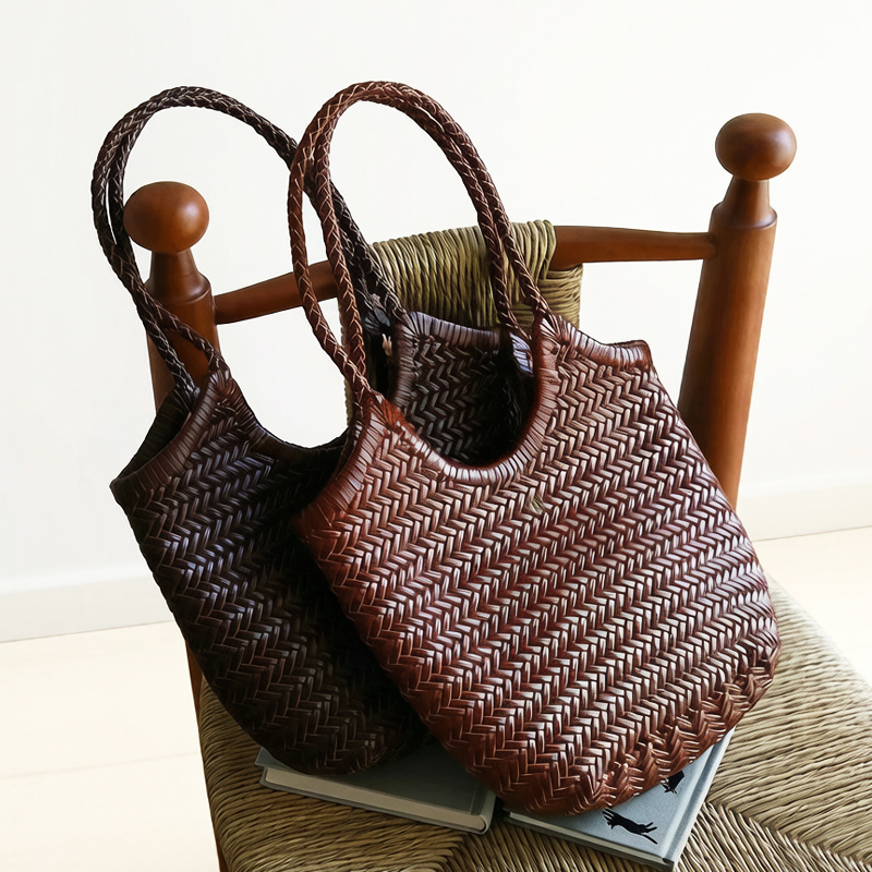 Luxury Bags 2026 - Handgeweven lederen draagtassen voor dames Luxe