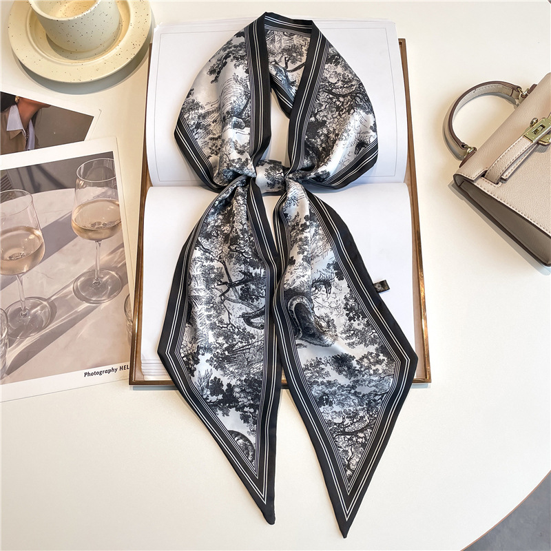 Luxury Bags Trending - Luxe lange sjaal, dunne haarbandjes, dames