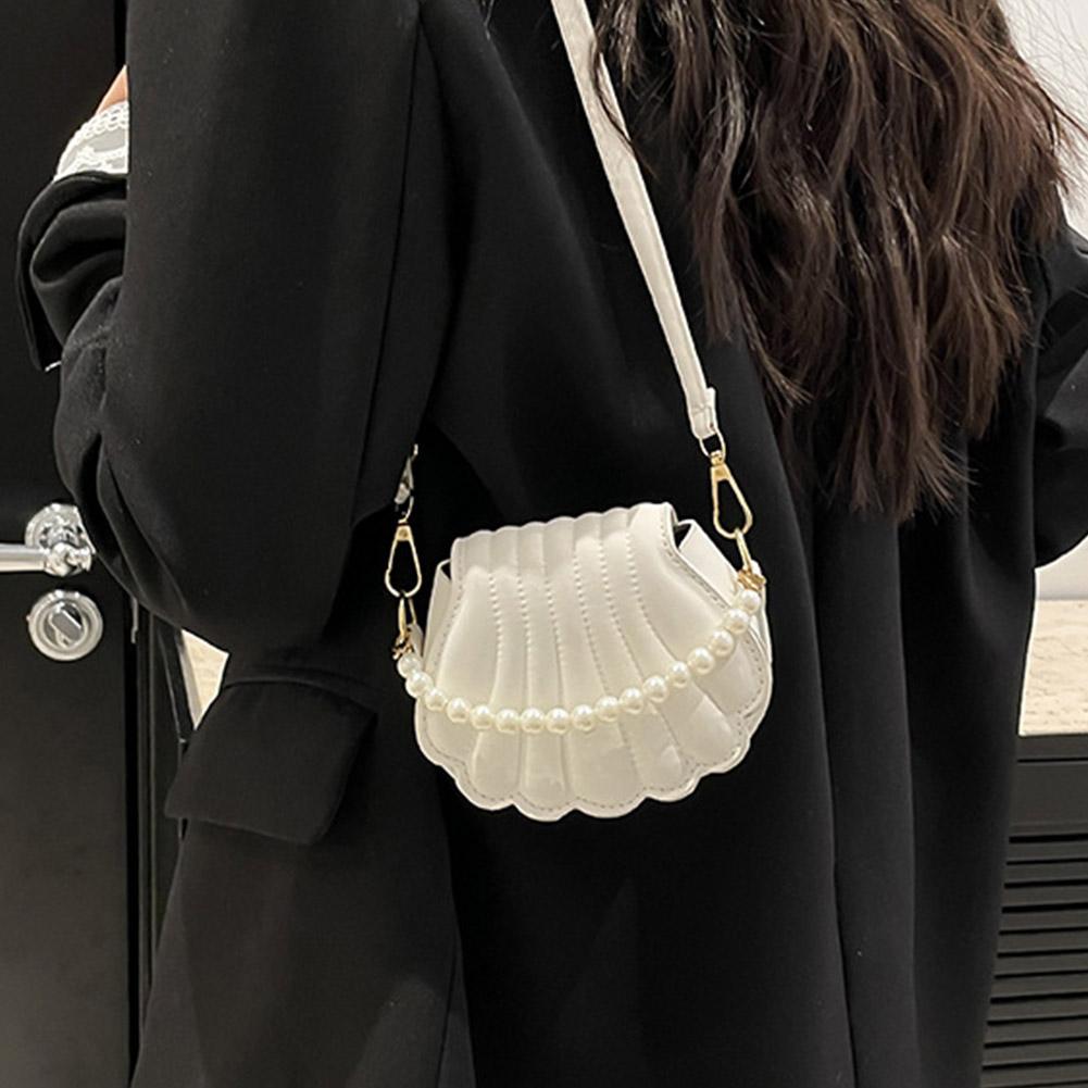 Luxury Bags White - Franse parelketting handtas dames schoudertas van