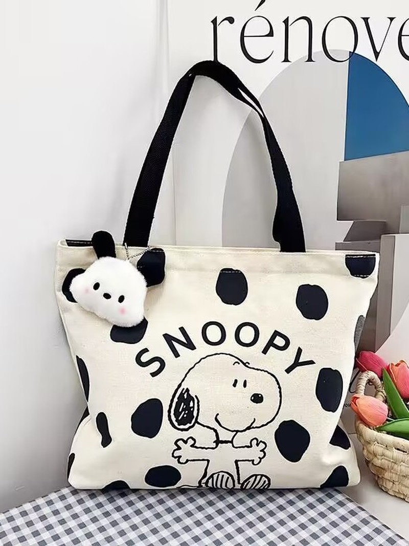 Canvas Tote Designer - Cartoon Snoopy canvas schoudertas voor dames