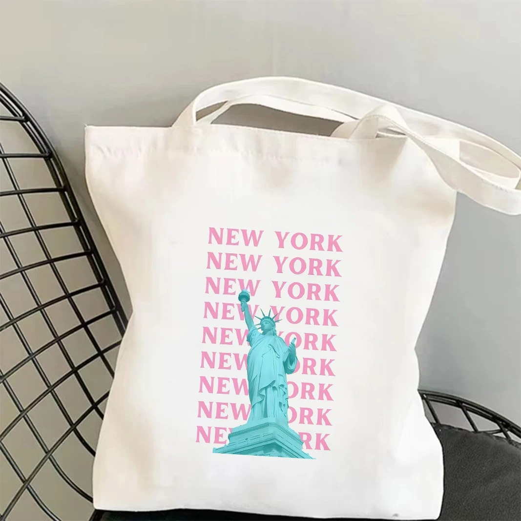 Canvas Tote Designer - Chicago London Eiffeltoren grafische draagtas Wereldstad
