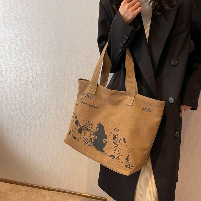 Canvas Tote Designer - Modieuze canvas tote bag voor dames,