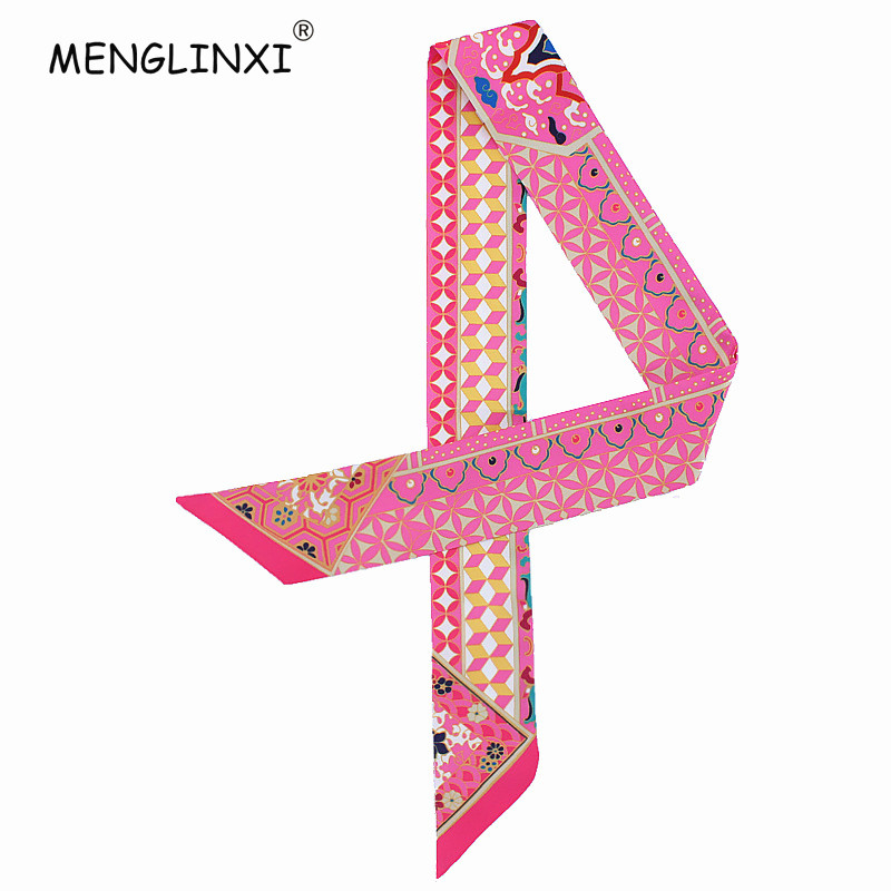 Luxury Bags Trending - Nieuwe Geometrische Bloemenprint Zijden Sjaal Vrouwen