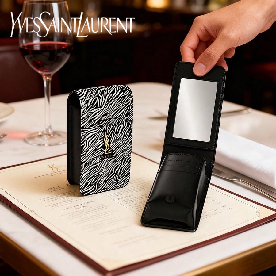 Luxury Designer Bags Ysl - YSL Limited Rode envelop met zebraprint