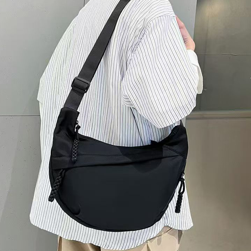 Luxury Bags White - Casual nylon crossbodytas voor dames, grote