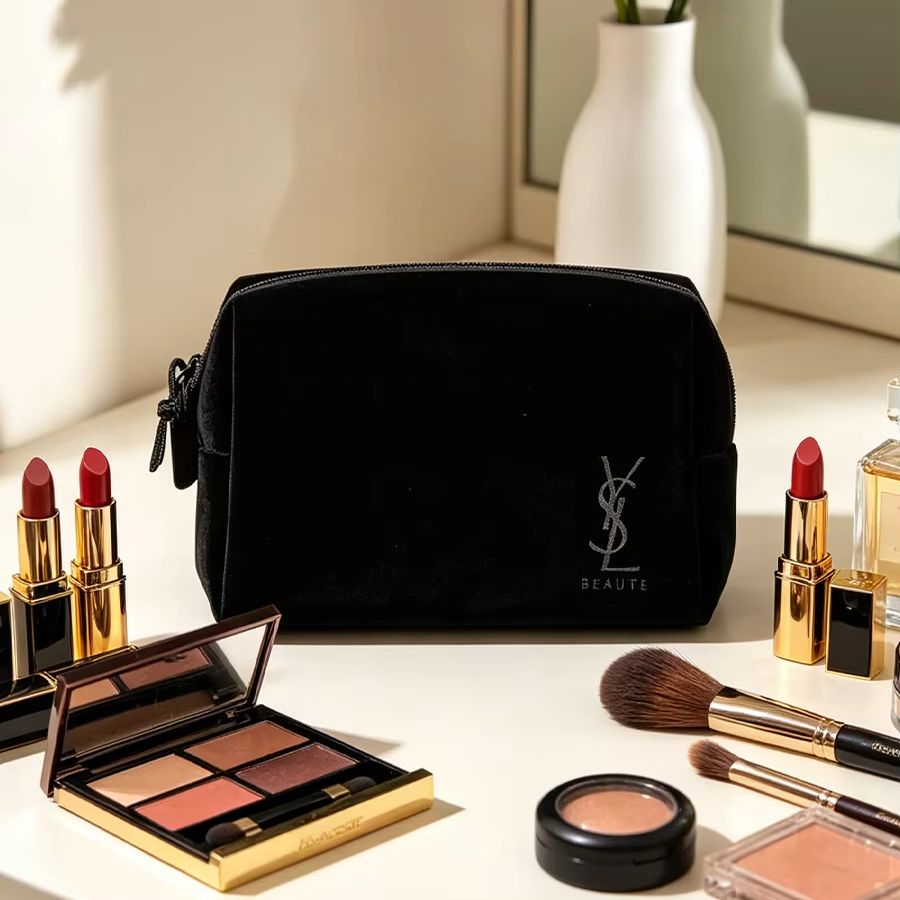 YSL's tas Zwart bedrukte cosme - Luxury Designer Bags Ysl recensie en prijs