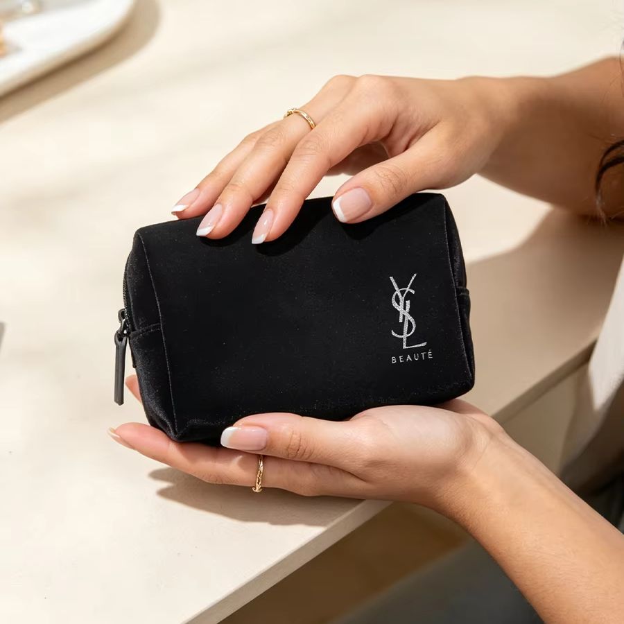 YSL's tas Zwart bedrukte cosme - Luxury Designer Bags Ysl recensie en prijs