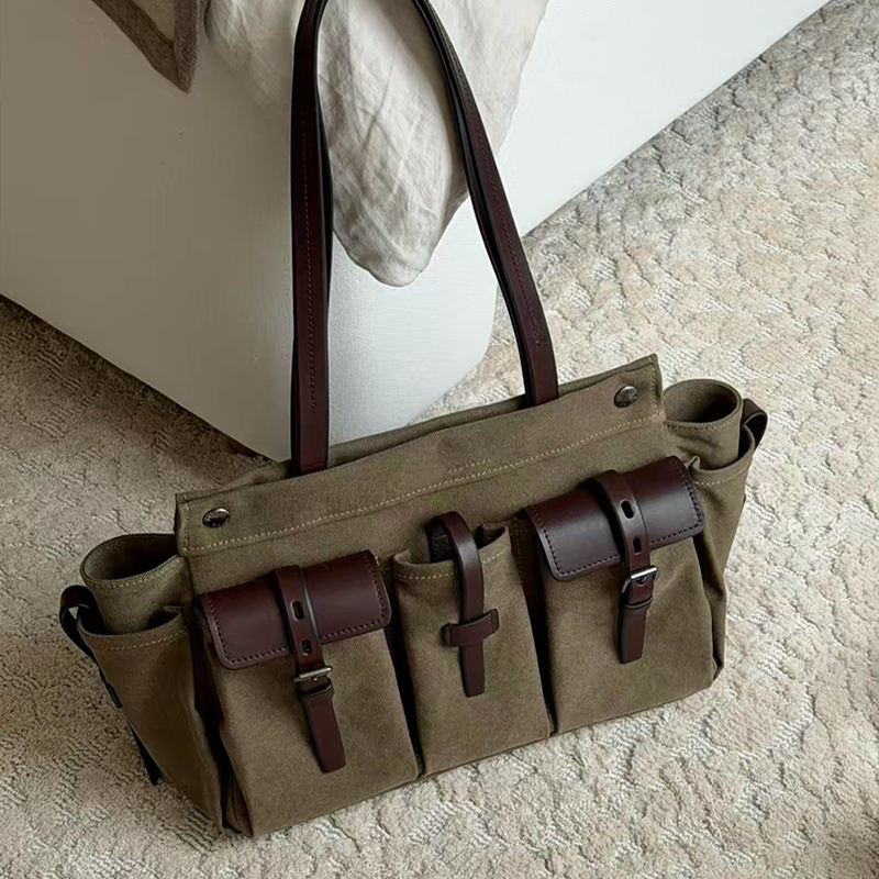 Luxe canvas lederen draagtas m - Canvas Tote Designer recensie en prijs