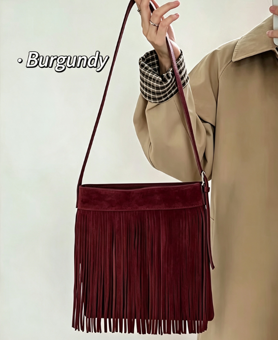 Vintage Boheemse Franje Kwastj - Bucket Bag Suede recensie en prijs