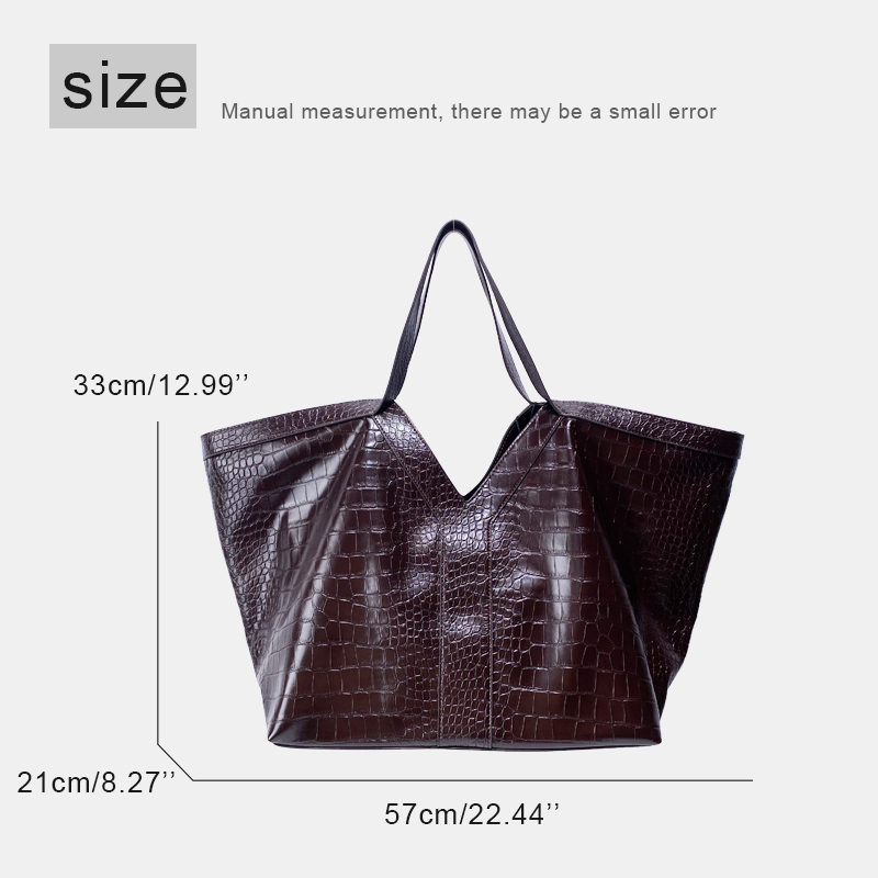 Oversized Tote Bags met krokod - Luxury Bags 2026 recensie en prijs