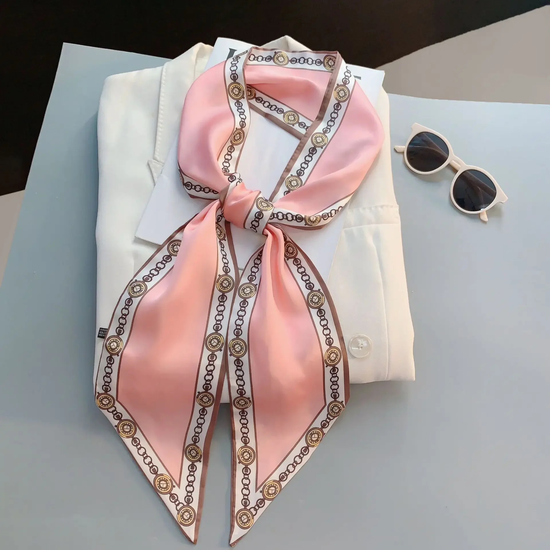 Design Print Skinny Sjaal Plai - Luxury Bags For Women Brands recensie en prijs