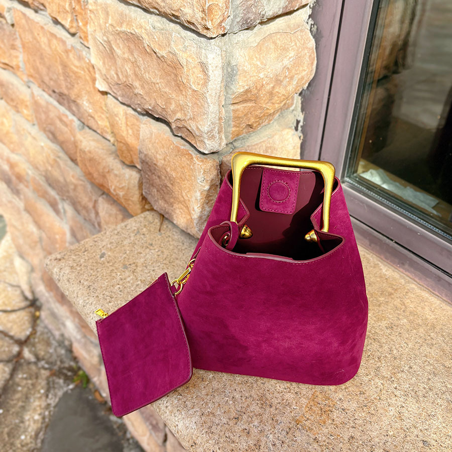Echt Suède Vrouwen Schouder Cr - Bucket Bag Suede recensie en prijs