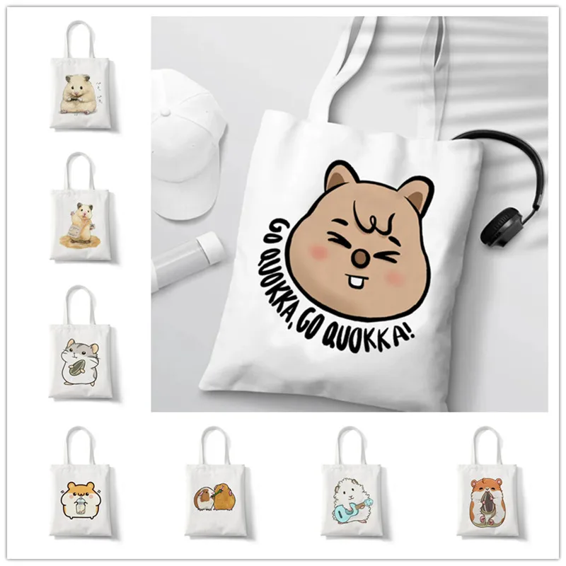 Go Quokka Print Grote Capacite - Luxury Bags White recensie en prijs