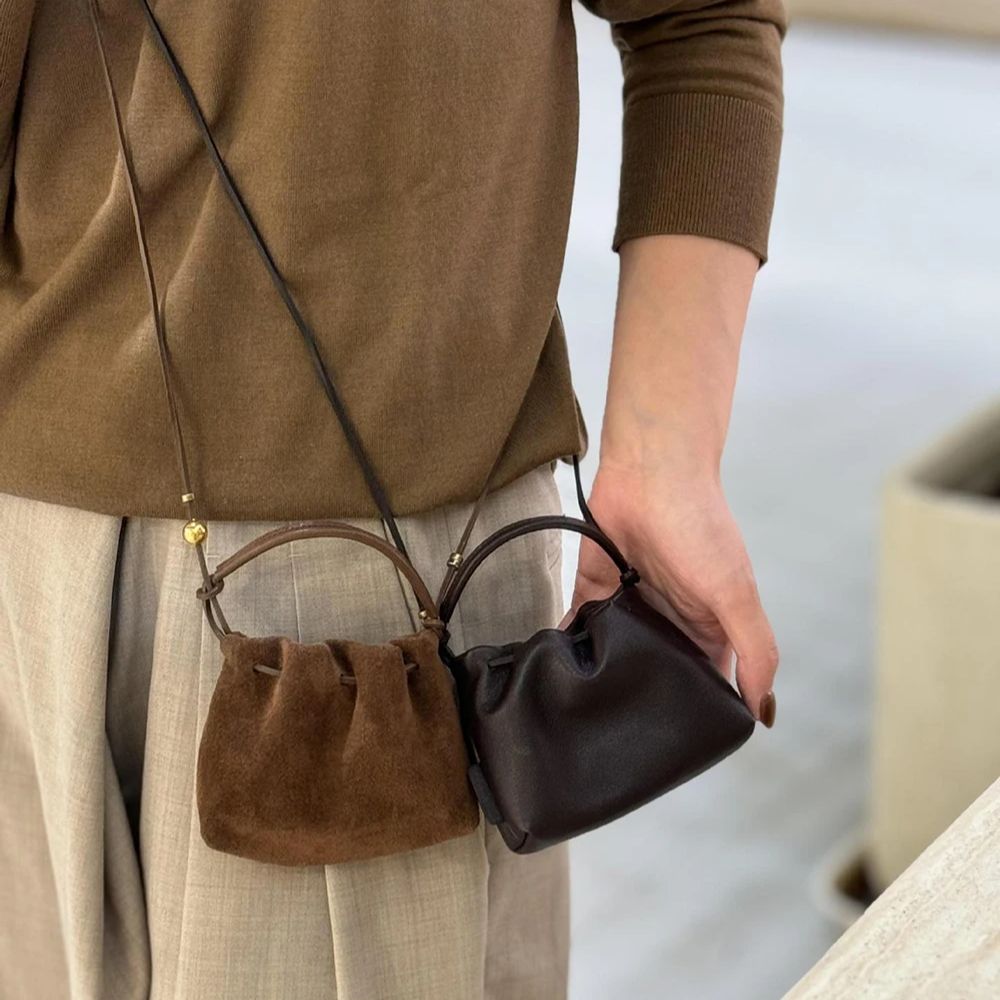 Chinese retro mini-crossbodyta - Bucket Bag Suede recensie en prijs