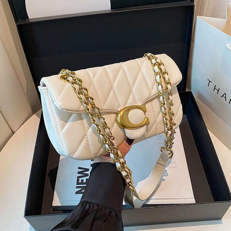 Dames gewatteerde leren schoud - Luxury Bags Logo recensie en prijs