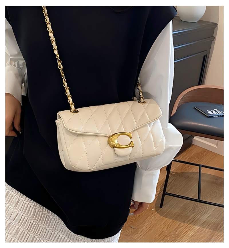 Dames gewatteerde leren schoud - Luxury Bags Logo recensie en prijs