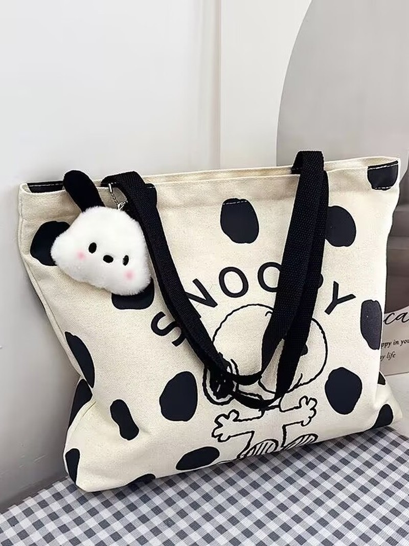 Cartoon Snoopy canvas schouder - Canvas Tote Designer recensie en prijs