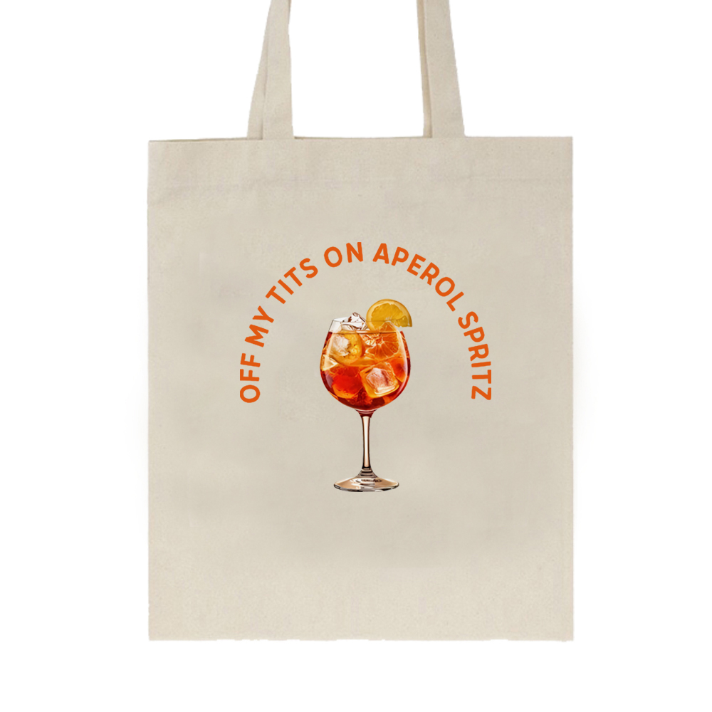 Off My Tits On Aperol Spritz D - Canvas Tote Designer recensie en prijs