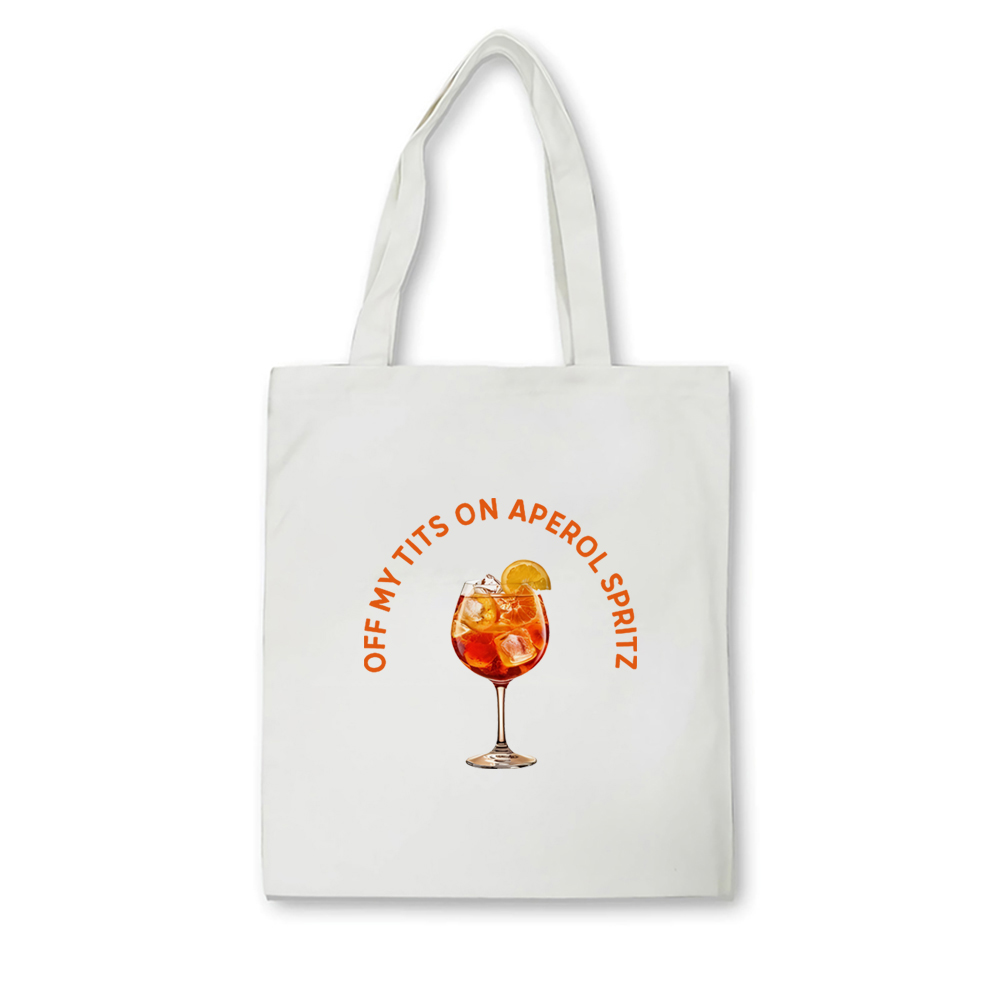 Off My Tits On Aperol Spritz D - Canvas Tote Designer recensie en prijs