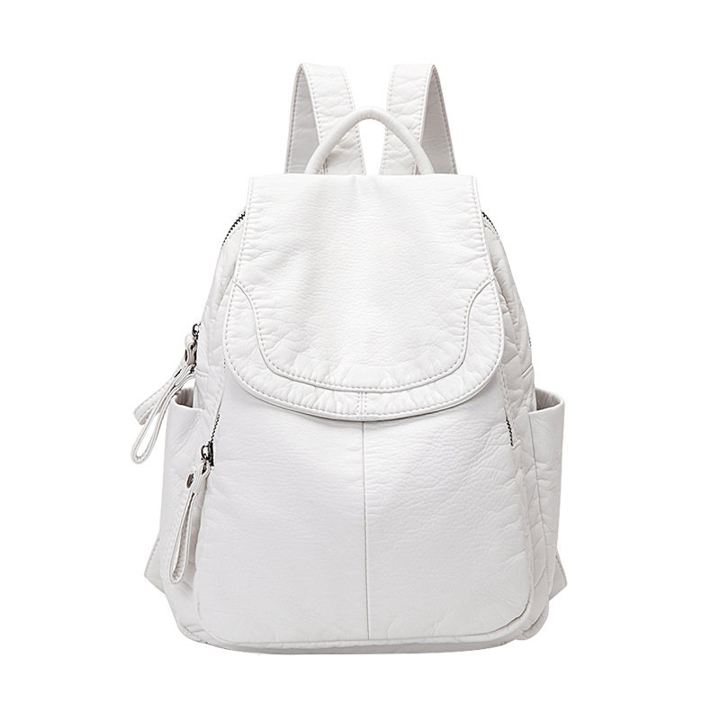 Damesrugzak Witgewassen Leren  - Luxury Bags White recensie en prijs