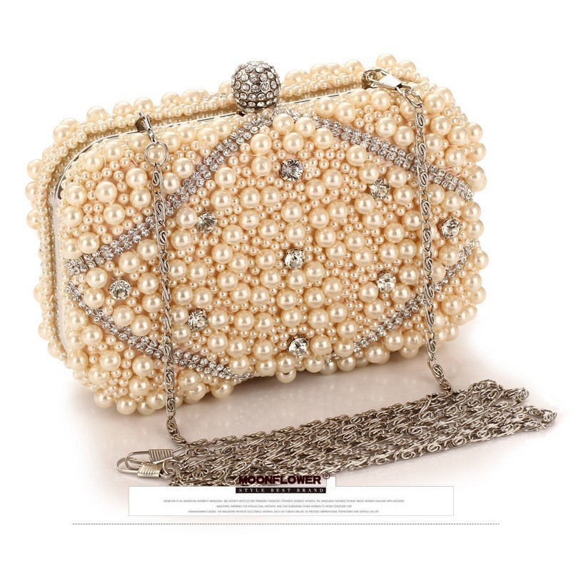 Luxe Kristallen Kralen Parel A - Luxury Bags White recensie en prijs