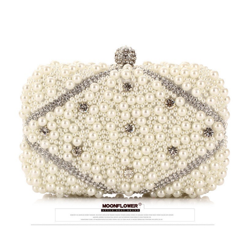 Luxe Kristallen Kralen Parel A - Luxury Bags White recensie en prijs
