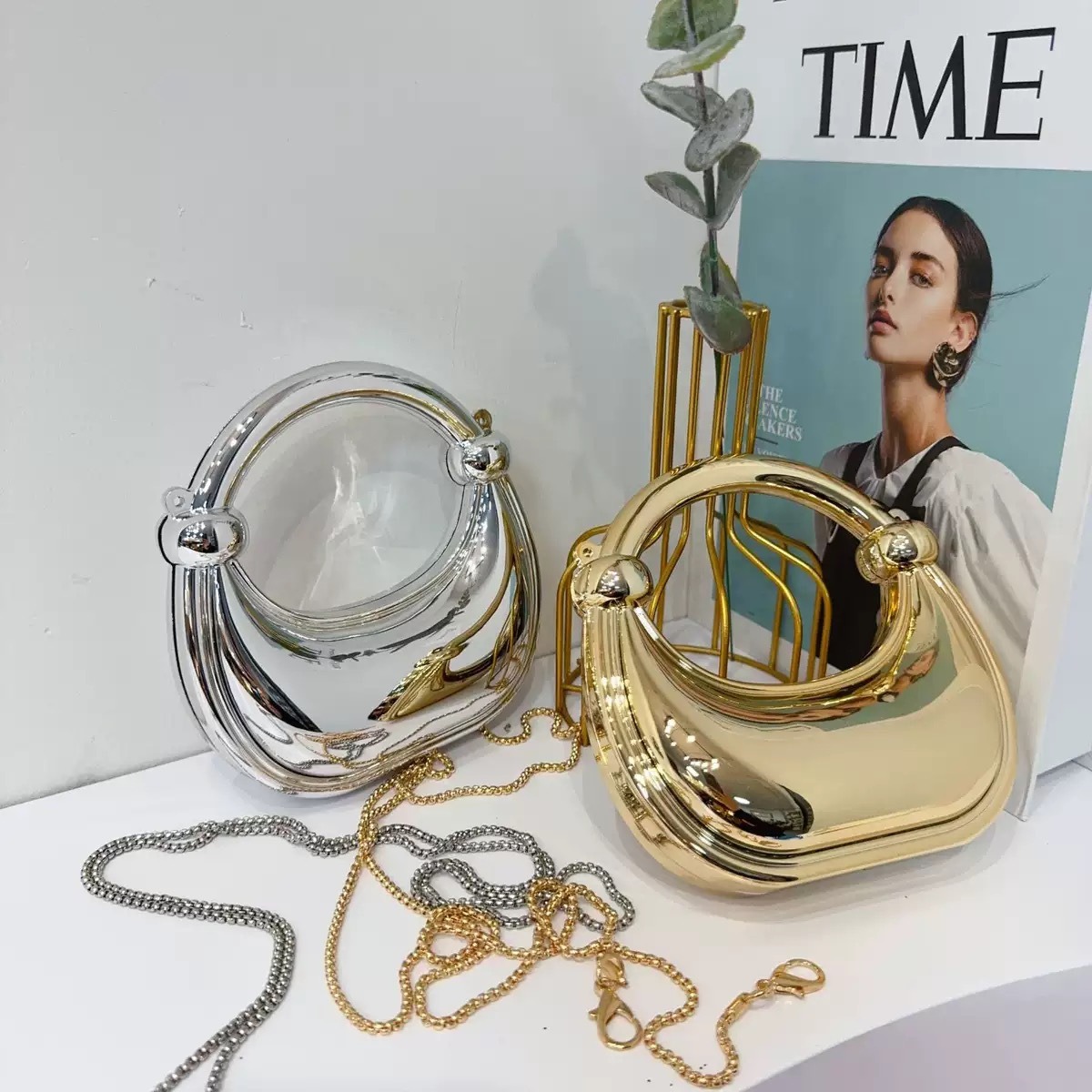 Mini gouden avondtasje portemo - Luxury Bags Trending recensie en prijs
