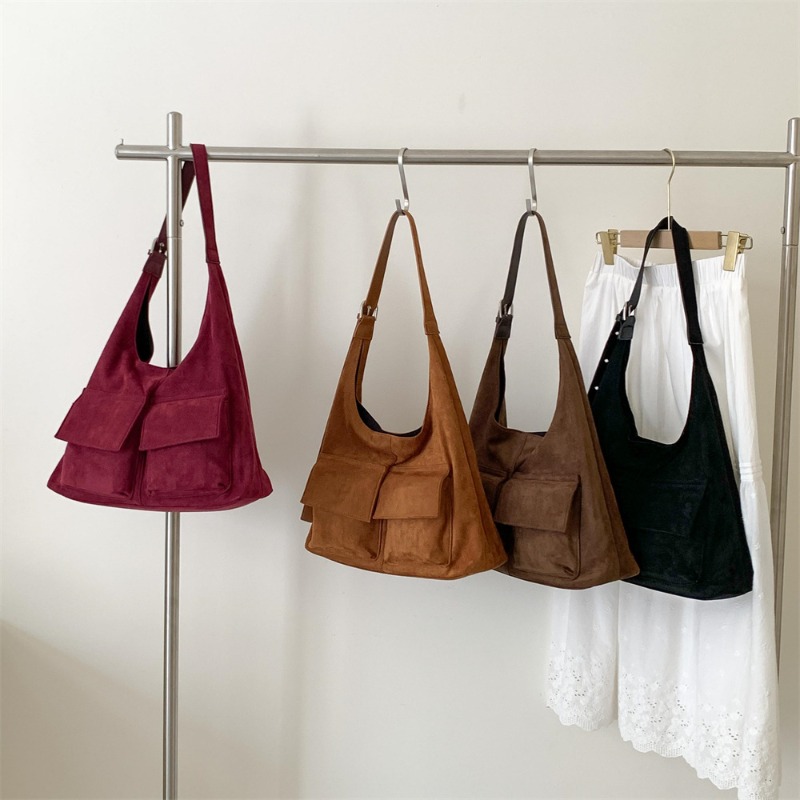 Nieuwe matglanzende faux suède - Bucket Bag Suede recensie en prijs