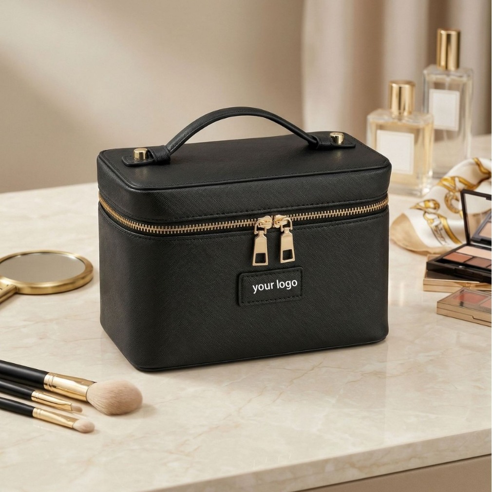 Luxe make-up tas van struisvog - Luxury Bags Storage recensie en prijs