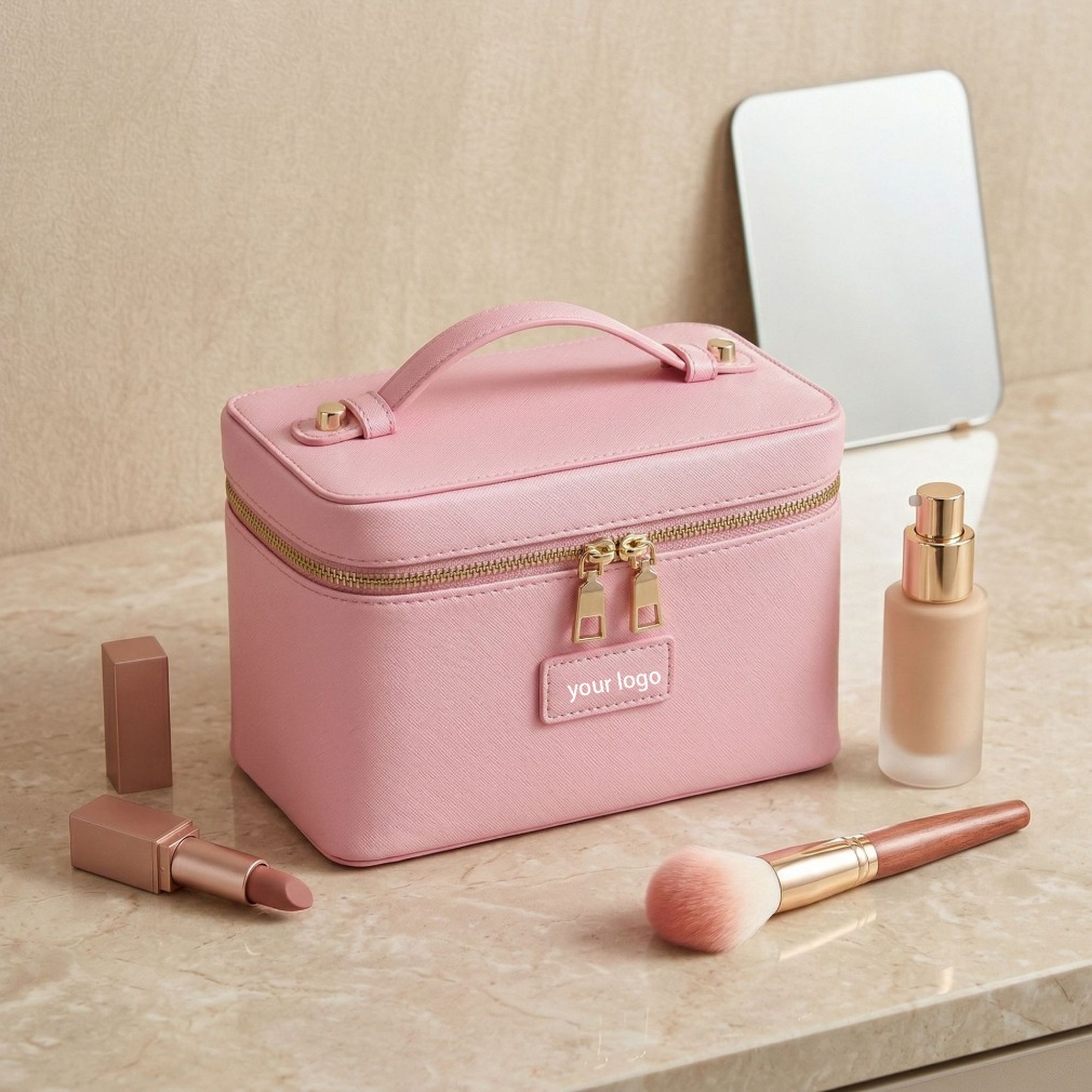 Luxe make-up tas van struisvog - Luxury Bags Storage recensie en prijs