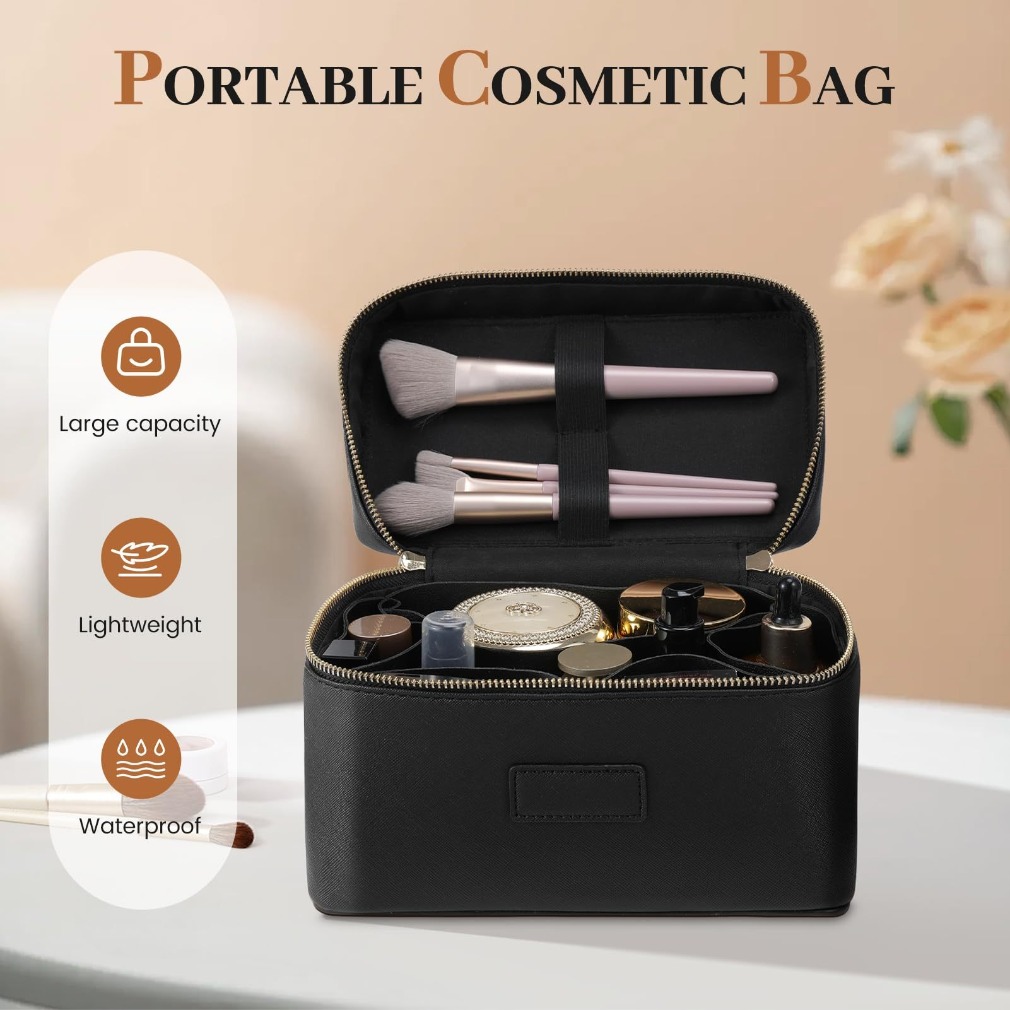 Luxe make-up tas van struisvog - Luxury Bags Storage recensie en prijs