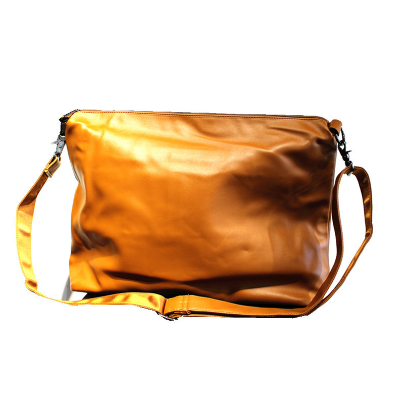 Bruine zachte lederen crossbod - Canvas Tote Designer recensie en prijs