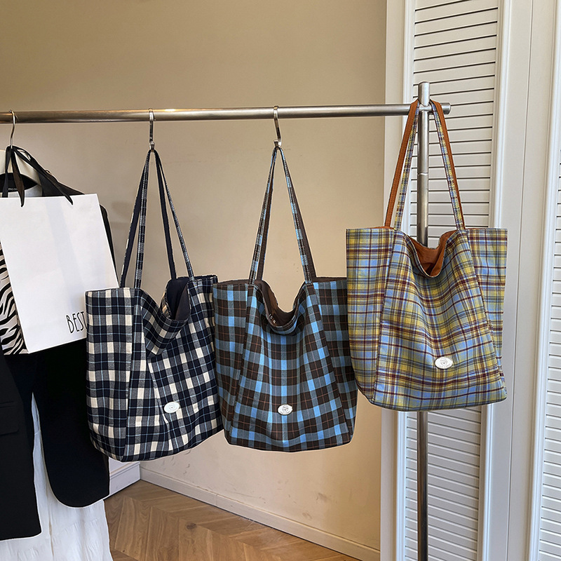 Geruite draagtas voor dames Sc - Canvas Tote Designer recensie en prijs