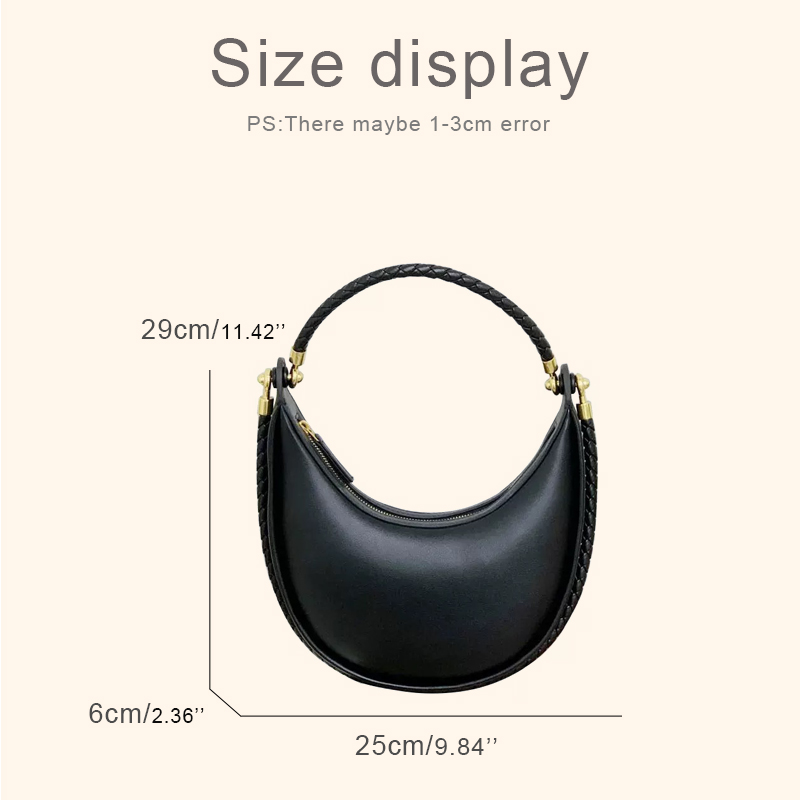 Klassieke ronde maanvormige sl - Luxury Bags 2026 recensie en prijs